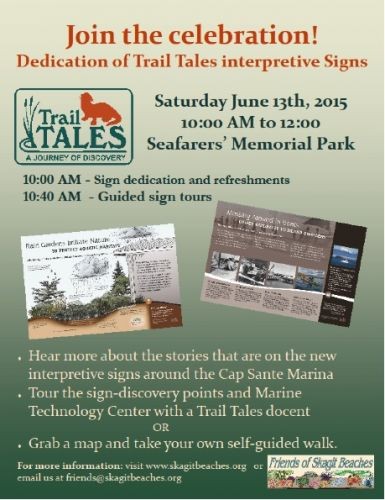 friends of skagit beaches friends notes new trail tales interpretive signs